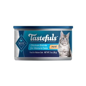 Blue Buffalo BLUE Tastefuls Mature Pate Chicken Entree Wet Cat Food 3 oz Can - Case of 12-product-tile