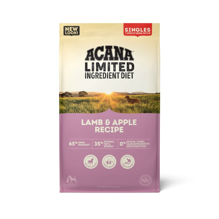 ACANA Singles Limited Ingredient Grain-Free High Protein Lamb & Apple Dry Dog Food 22.5 lb Bag product detail number 1.0