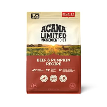 ACANA Singles Limited Ingredient Grain-Free High Protein Beef & Pumpkin Dry Dog Food 4.5 lb Bag-product-tile