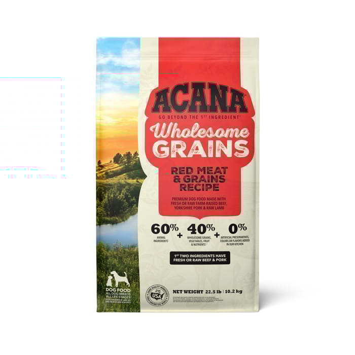 ACANA Wholesome Grains Red Meat Dry Dog Food 22.5 lb Bag product detail number 1.0