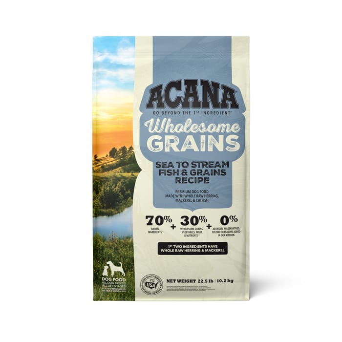 ACANA Wholesome Grains Sea to Stream Dry Dog Food 22.5 lb Bag product detail number 1.0