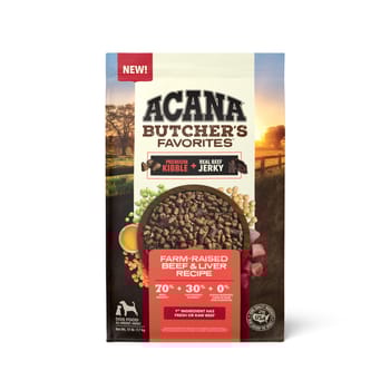 ACANA Butcher's Favorites Farm-Raised Beef & Liver Recipe Dry Dog Food 17 lb Bag-product-tile