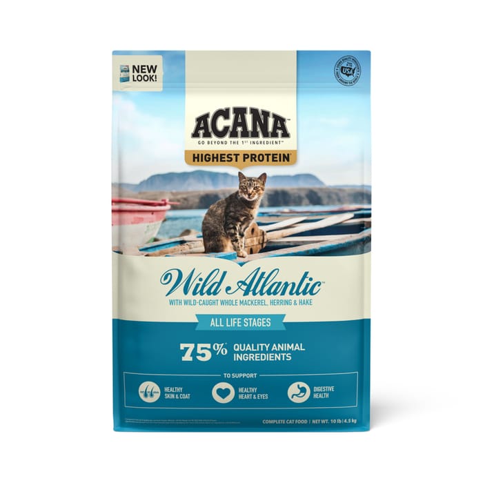 ACANA Wild Atlantic Highest Protein Dry Cat Food 10 lb Bag product detail number 1.0