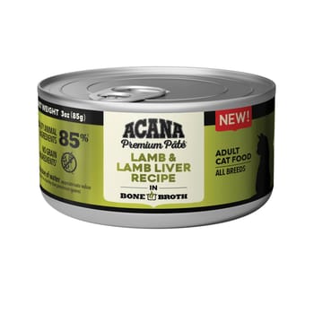 ACANA Premium Pate Lamb & Lamb Liver in Bone Broth Wet Cat Food 3 oz Cans - Case of 24-product-tile