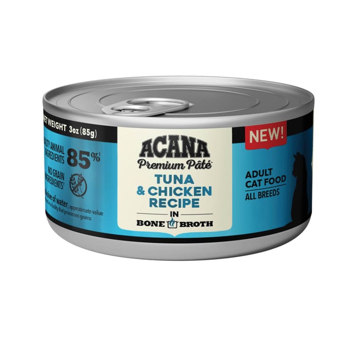 ACANA Premium Pate Tuna & Chicken in Bone Broth Wet Cat Food 3 oz Cans - Case of 24 product detail number 1.0
