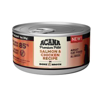 ACANA Premium Pate Salmon & Chicken in Bone Broth Wet Cat Food 3 oz Cans - Case of 24-product-tile