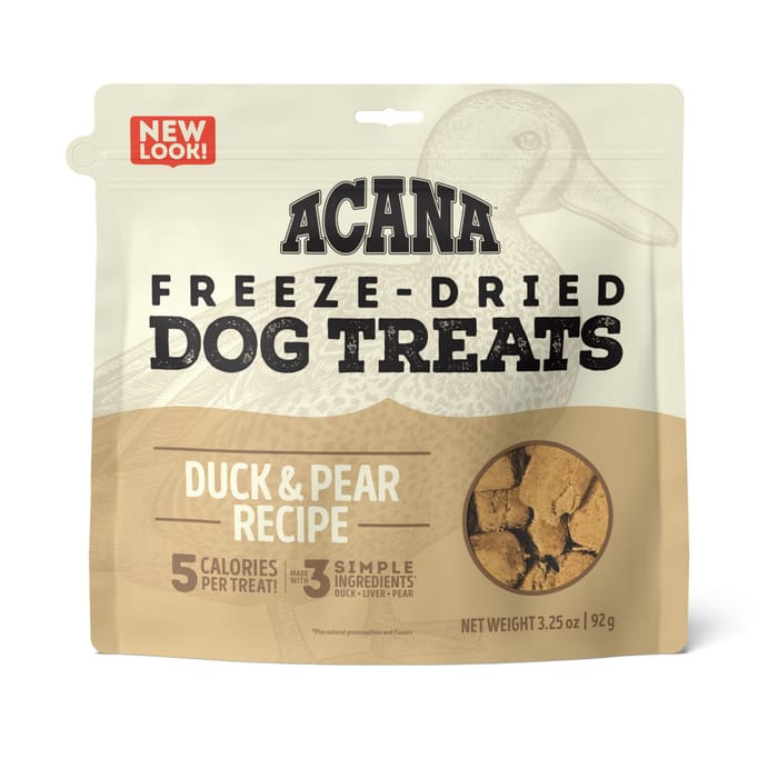 ACANA Duck & Pear Freeze-Dried Dog Treats 3.25 oz Bag product detail number 1.0