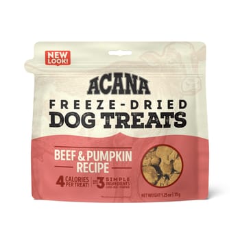 ACANA Beef & Pumpkin Freeze-Dried Dog Treats 1.25 oz Bag-product-tile
