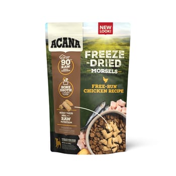 ACANA Freeze-Dried Dog Food Morsels Free-Run Chicken Recipe Dog Food Topper 8 oz Bag-product-tile