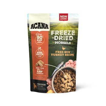 ACANA Freeze-Dried Dog Food Morsels Free-Run Turkey Recipe Dog Food Topper 8 oz Bag-product-tile
