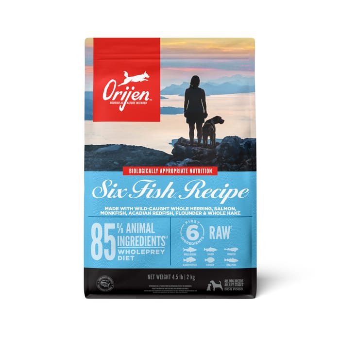 ORIJEN Six Fish Recipe Dry Dog Food 4.5 lb Bag product detail number 1.0