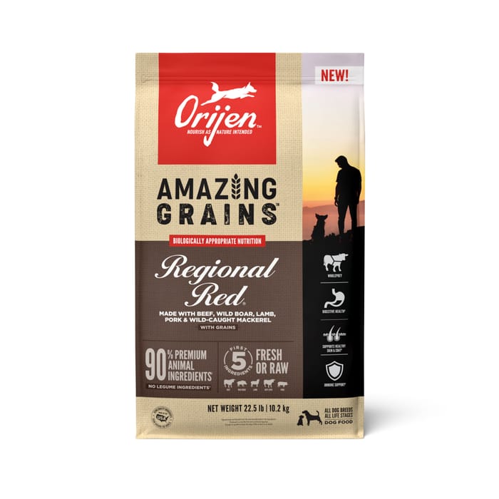 ORIJEN Amazing Grains Regional Red Dry Dog Food 22.5 lb Bag product detail number 1.0