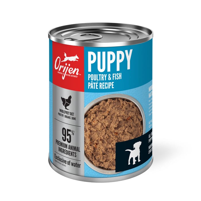 ORIJEN Puppy Poultry & Fish Pate Wet Dog Food 12.8 oz Cans - Case of 12 product detail number 1.0