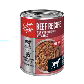 ORIJEN Premium Beef Stew Recipe with Shredded Beef & Egg Wet Dog Food 12.8 oz Cans - Case of 12-product-tile