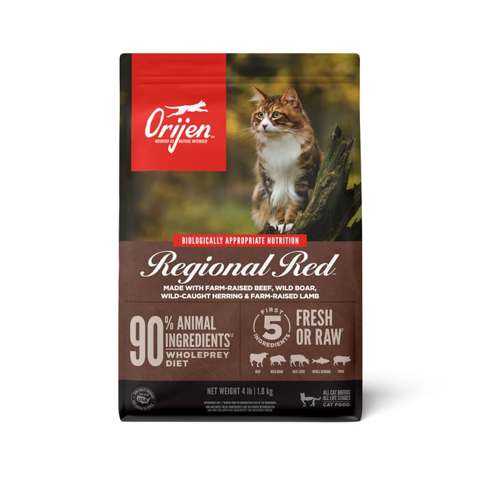 ORIJEN Regional Red Dry Cat Food 4 lb Bag product detail number 1.0