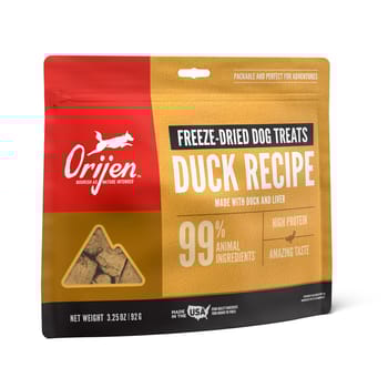 ORIJEN Free-Run Duck Freeze-Dried Dog Treats 3.25 oz Bag-product-tile