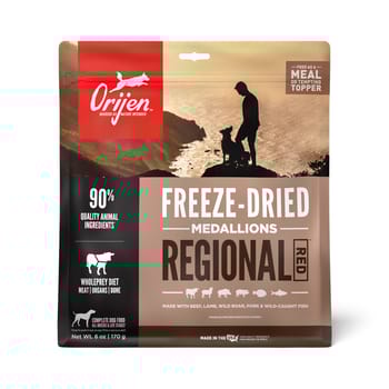 ORIJEN Regional Red Freeze-Dried Dog Food Medallions 6 oz Bag-product-tile