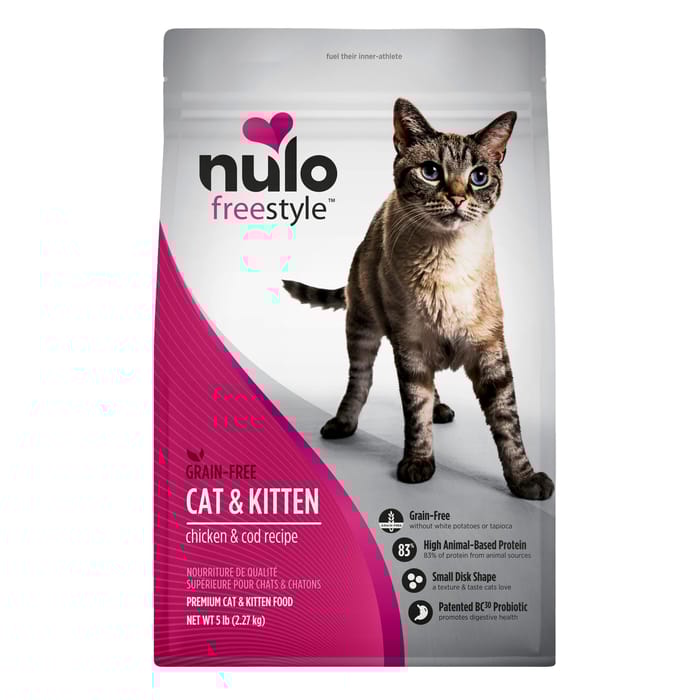 Nulo FreeStyle Grain-Free Chicken & Cod Dry Cat & Kitten Food 5 lb Bag product detail number 1.0
