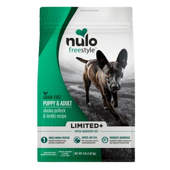 Nulo FreeStyle Limited+ Puppy & Adult Grain-Free Alaska Pollock & Lentils Dry Dog Food 4 lb Bag-product-tile