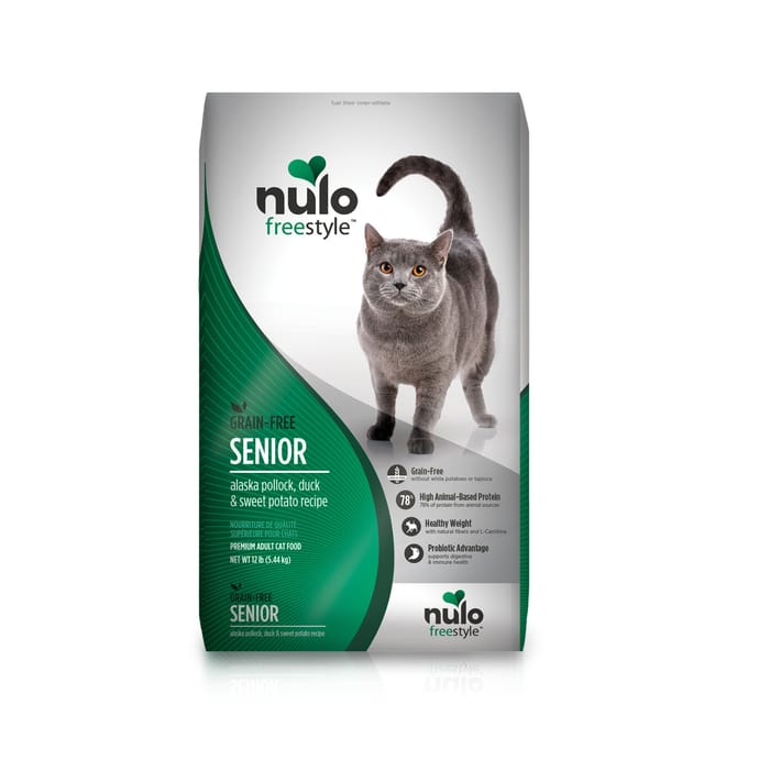 Nulo FreeStyle Senior Grain-Free Alaska Pollock, Duck & Sweet Potato Dry Cat Food 12 lb Bag product detail number 1.0