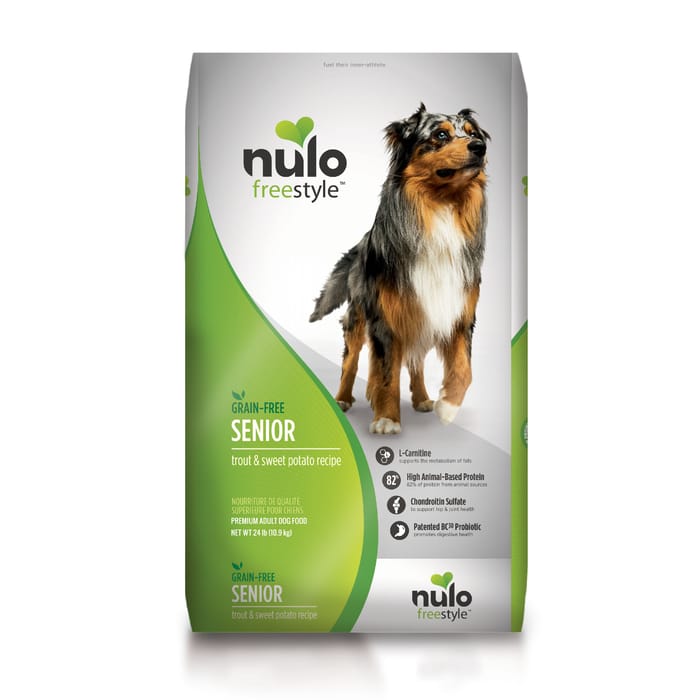 Nulo FreeStyle Senior Grain-Free Trout & Sweet Potato Dry Dog Food 24 lb Bag product detail number 1.0