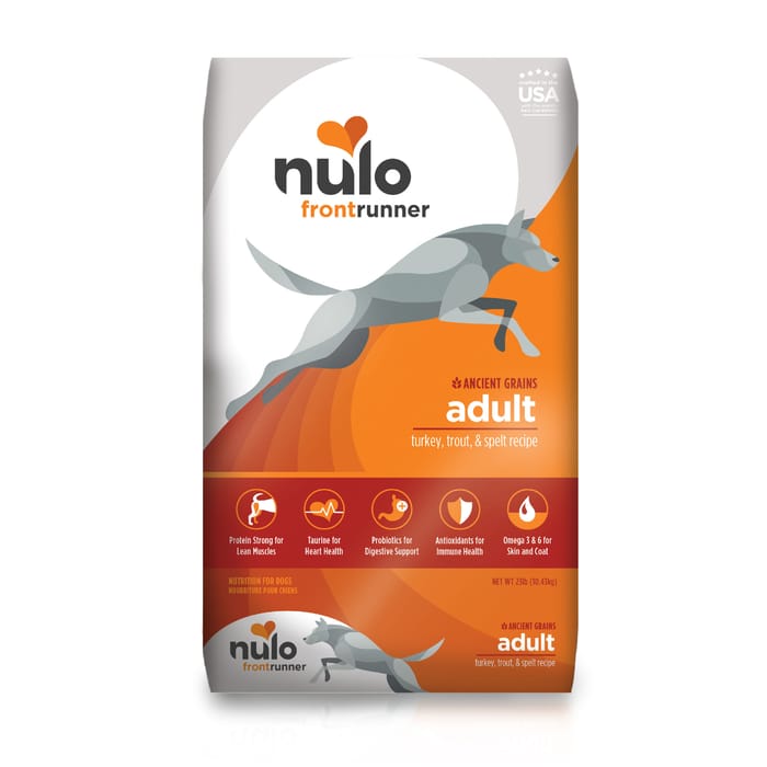 Nulo Frontrunner Adult Turkey, Trout & Spelt Dry Dog Food 23 lb Bag product detail number 1.0