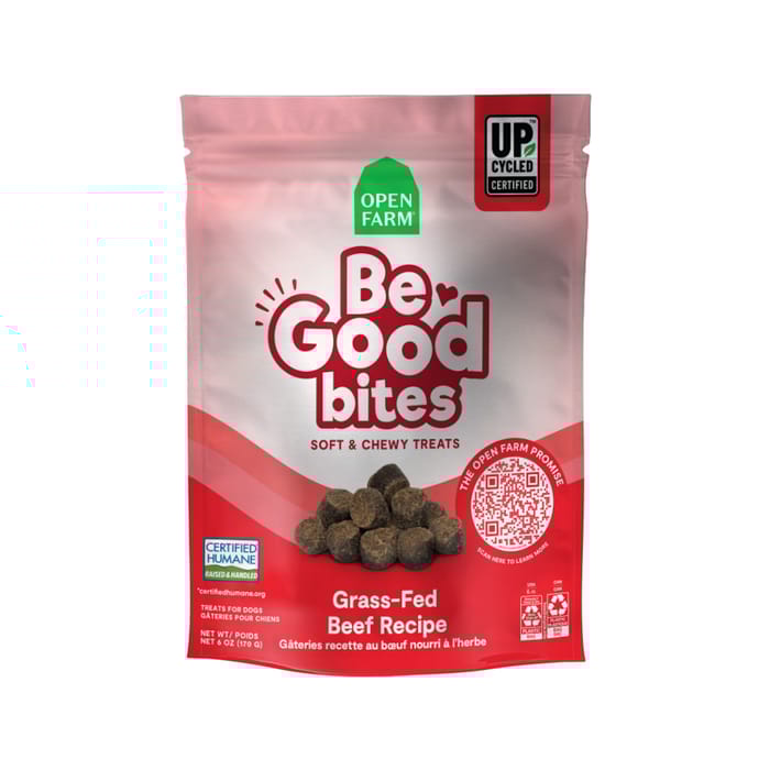 Open Farm Be Good Bites Grass-Fed Beef Recipe Soft & Chewy Dog Treats 6 oz Bag product detail number 1.0
