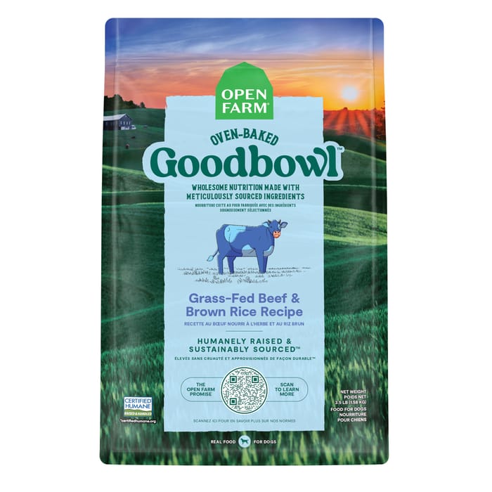 Open Farm GoodBowl Grass-Fed Beef & Brown Rice Recipe Dry Dog Food 3.5 lb Bag product detail number 1.0