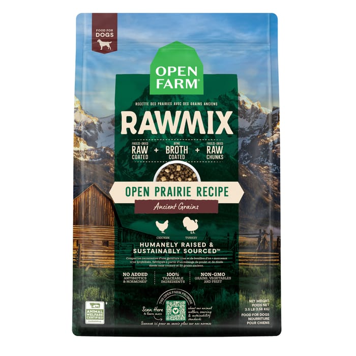 Open Farm RawMix Open Prairie Recipe Ancient Grains Dry Dog Food 3.5 lb Bag product detail number 1.0