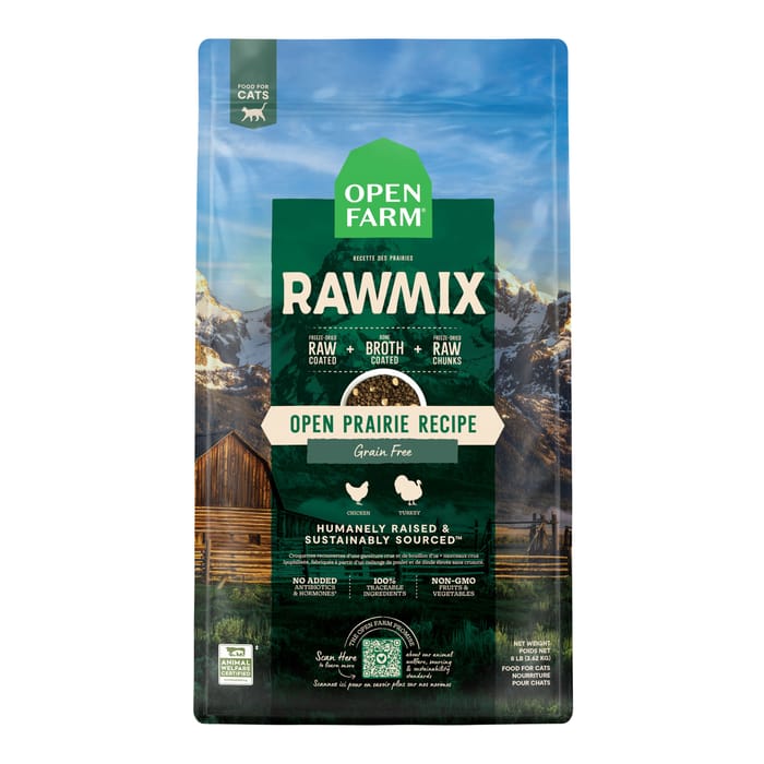 Open Farm RawMix Open Prairie Recipe Grain Free Dry Cat Food 8 lb Bag product detail number 1.0
