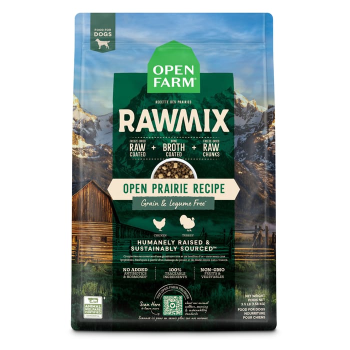 Open Farm RawMix Open Prairie Recipe Grain & Legume Free Dry Dog Food 3.5 lb Bag product detail number 1.0