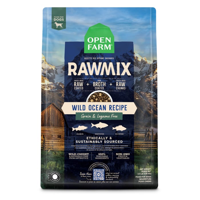 Open Farm RawMix Wild Ocean Recipe Grain & Legume Free Dry Dog Food 3.5 lb Bag product detail number 1.0