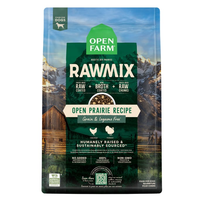 Open Farm RawMix Open Prairie Recipe Grain & Legume Free Dry Dog Food 20 lb Bag product detail number 1.0