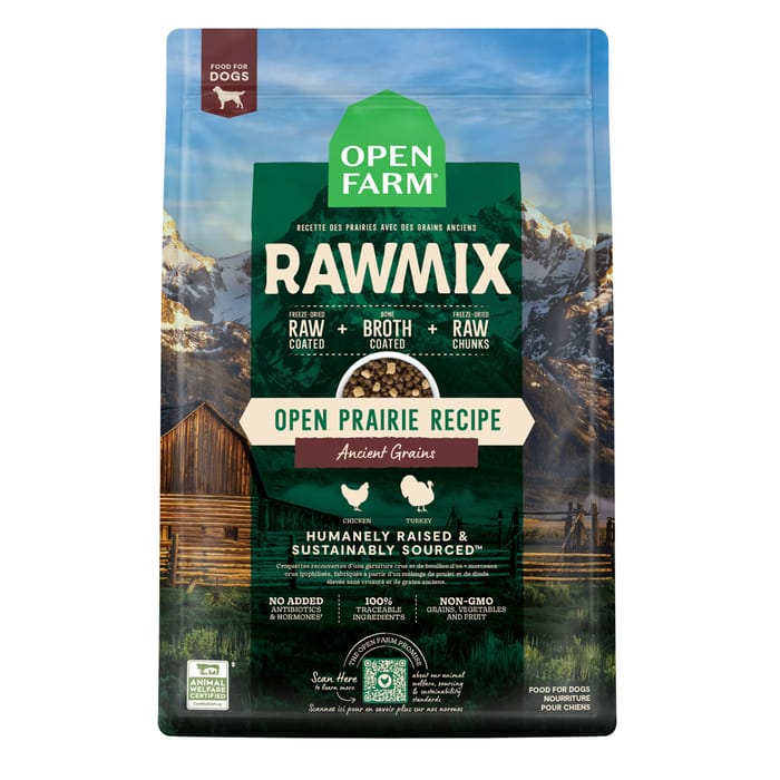 Open Farm RawMix Open Prairie Recipe Ancient Grains Dry Dog Food 20 lb Bag product detail number 1.0