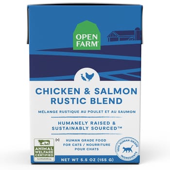 Open Farm Chicken & Salmon Rustic Blend Wet Cat Food 5.5 oz Cartons - Case of 12-product-tile