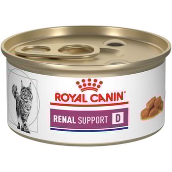 Royal Canin Veterinary Diet Feline Renal Support D Thin Slices In Gravy Wet Cat Food - 3 oz Cans - Case of 24-product-tile