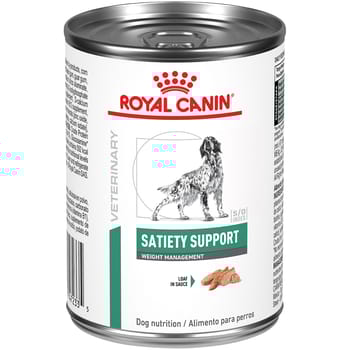 Royal Canin Veterinary Diet Canine Satiety Support Weight Management Loaf in Sauce Wet Dog Food - 13.4 oz Cans - Case of 24-product-tile