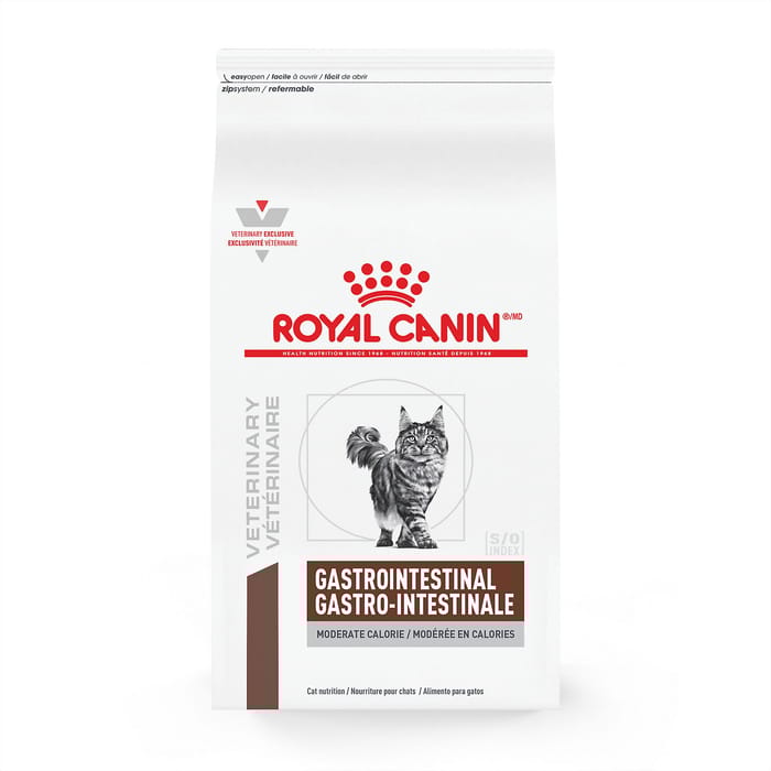 Royal Canin Veterinary Diet Feline Gastrointestinal Moderate Calorie Dry Cat Food - 7.7 lb Bag product detail number 1.0