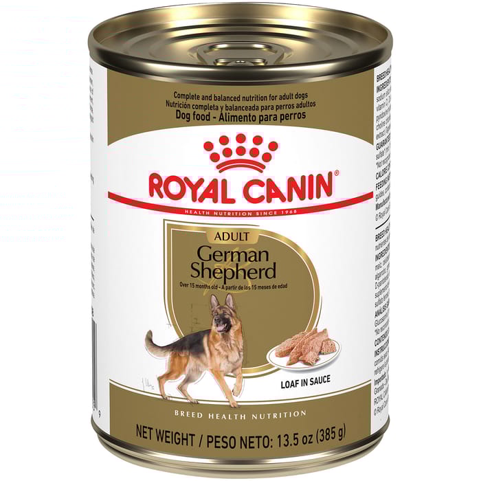 Royal Canin Breed Health Nutrition German Shepherd Adult Loaf in Sauce Wet Dog Food - 13.5 oz Cans - Case of 12 product detail number 1.0