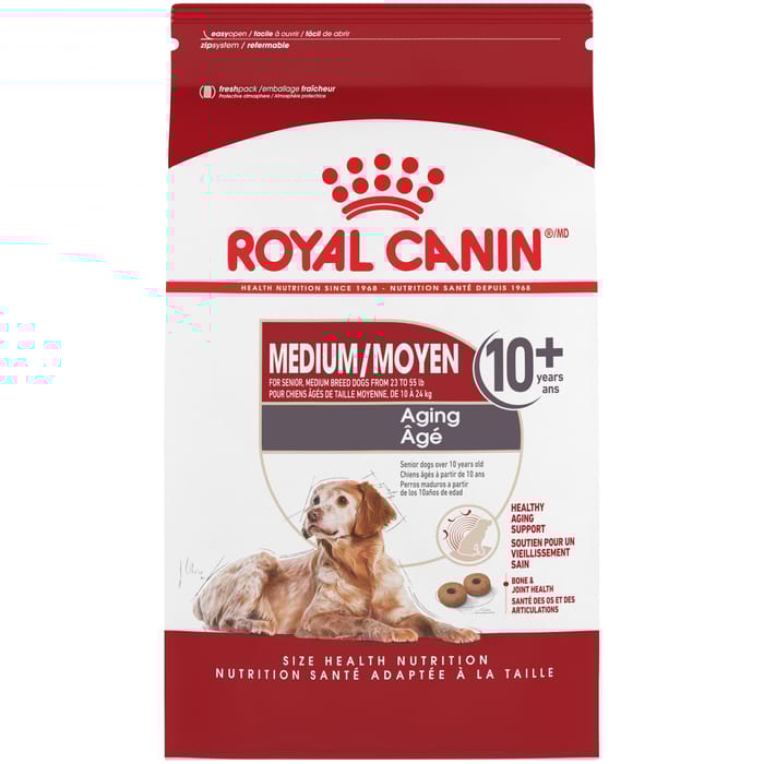 Royal Canin Size Health Nutrition Medium Breed Aging 10+ Dry Dog Food - 30 lb Bag product detail number 1.0