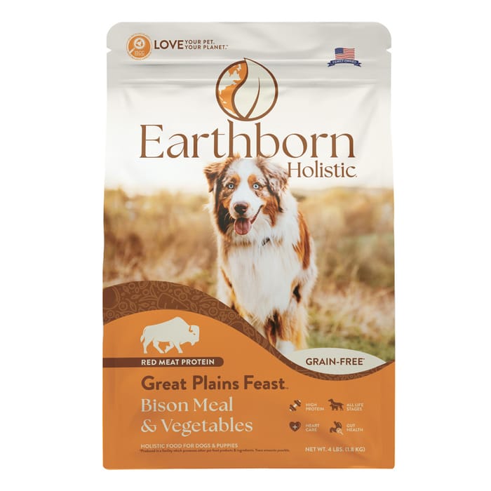 Earthborn Holistic Great Plains Feast Grain Free Dry Dog Food 4 lb Bag product detail number 1.0