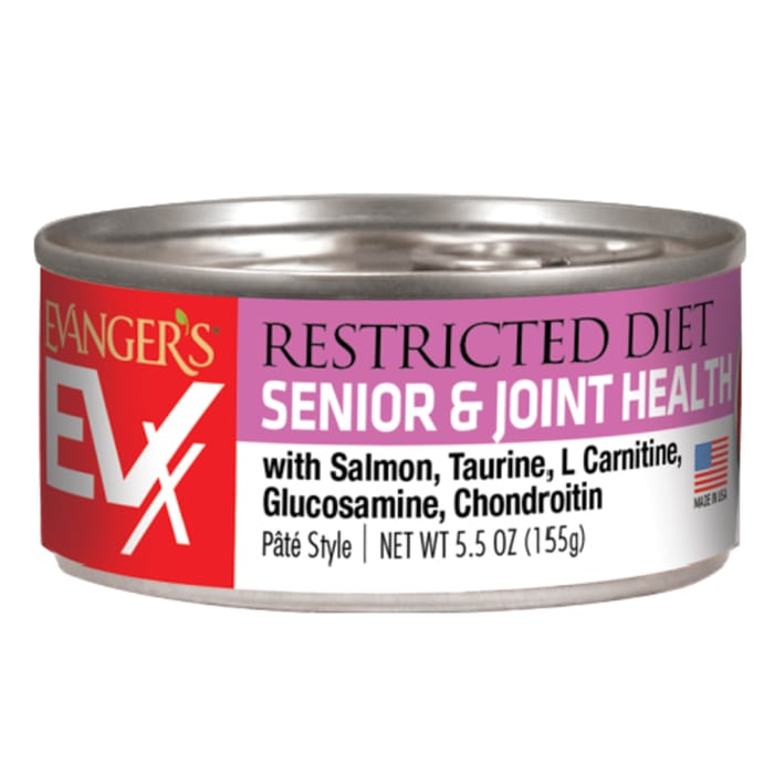 Evangers EVX Restricted Diet Senior & Joint Health Salmon Recipe Wet Cat Food - 5.5oz Cans - Case of 24 product detail number 1.0