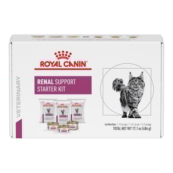 Royal Canin Veterinary Diet Feline Renal Support Cat Food Starter Kit  - 3 Dry + 3 Wet Foods-product-tile