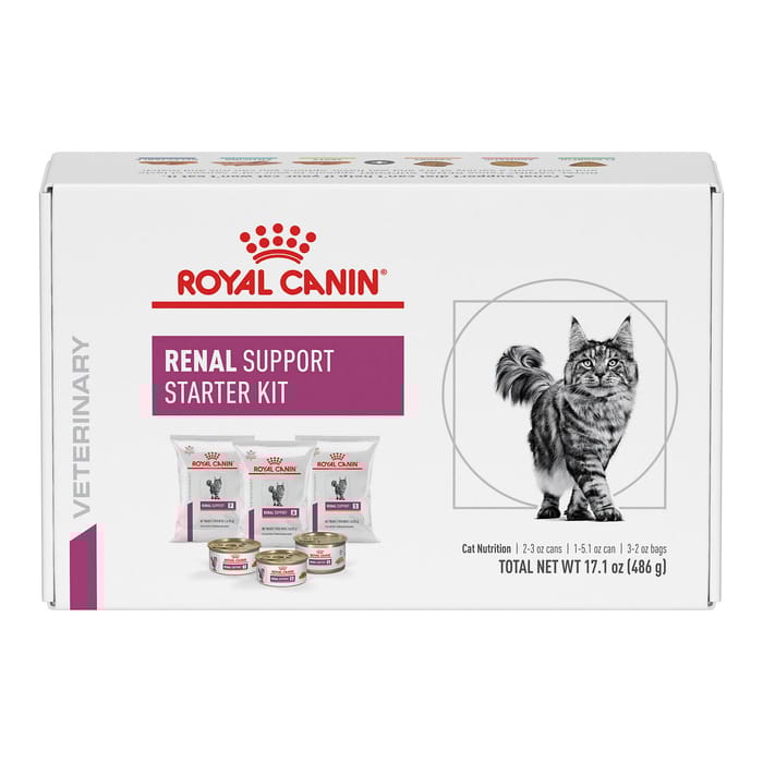 Royal Canin Veterinary Diet Feline Renal Support Cat Food Starter Kit  - 3 Dry + 3 Wet Foods product detail number 1.0