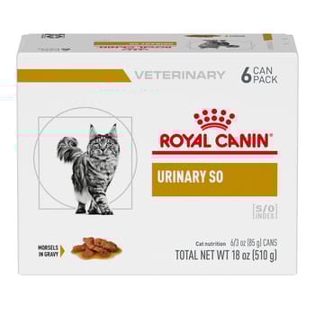 Royal Canin Veterinary Diet Feline Urinary SO Morsels In Gravy Wet Cat Food - 3 oz Cans - Pack of 6-product-tile