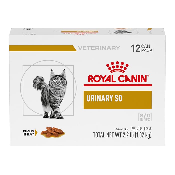 Royal Canin Veterinary Diet Feline Urinary SO Morsels In Gravy Wet Cat Food - 3 oz Cans - Pack of 12 product detail number 1.0