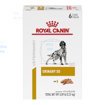 Royal Canin Veterinary Diet Canine Urinary SO Loaf Wet Dog Food - 13.5 oz Cans - Pack of 6-product-tile