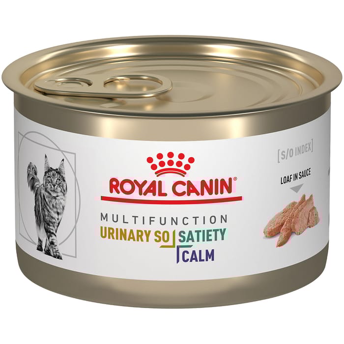 Royal Canin Veterinary Diet Adult Feline Multifunction Urinary SO + Satiety + Calm Loaf in Sauce Canned Wet Cat Food - 5.1 oz Can - Case of 24 product detail number 1.0