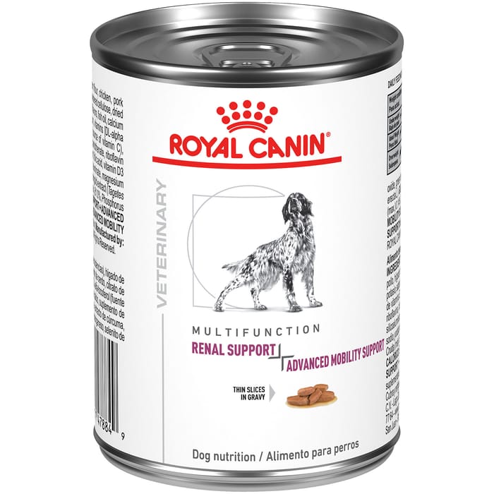 Royal Canin Veterinary Diet Adult Canine Multifunction Renal Support + Advanced Mobility Support Thin Slices in Gravy Canned Wet Dog Food - 13 oz Cans - Case of 24 product detail number 1.0