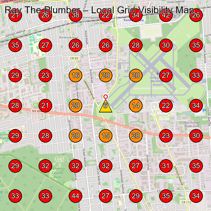 Ray The Plumber GeoGrid visibility map for Plumber in Bohemia